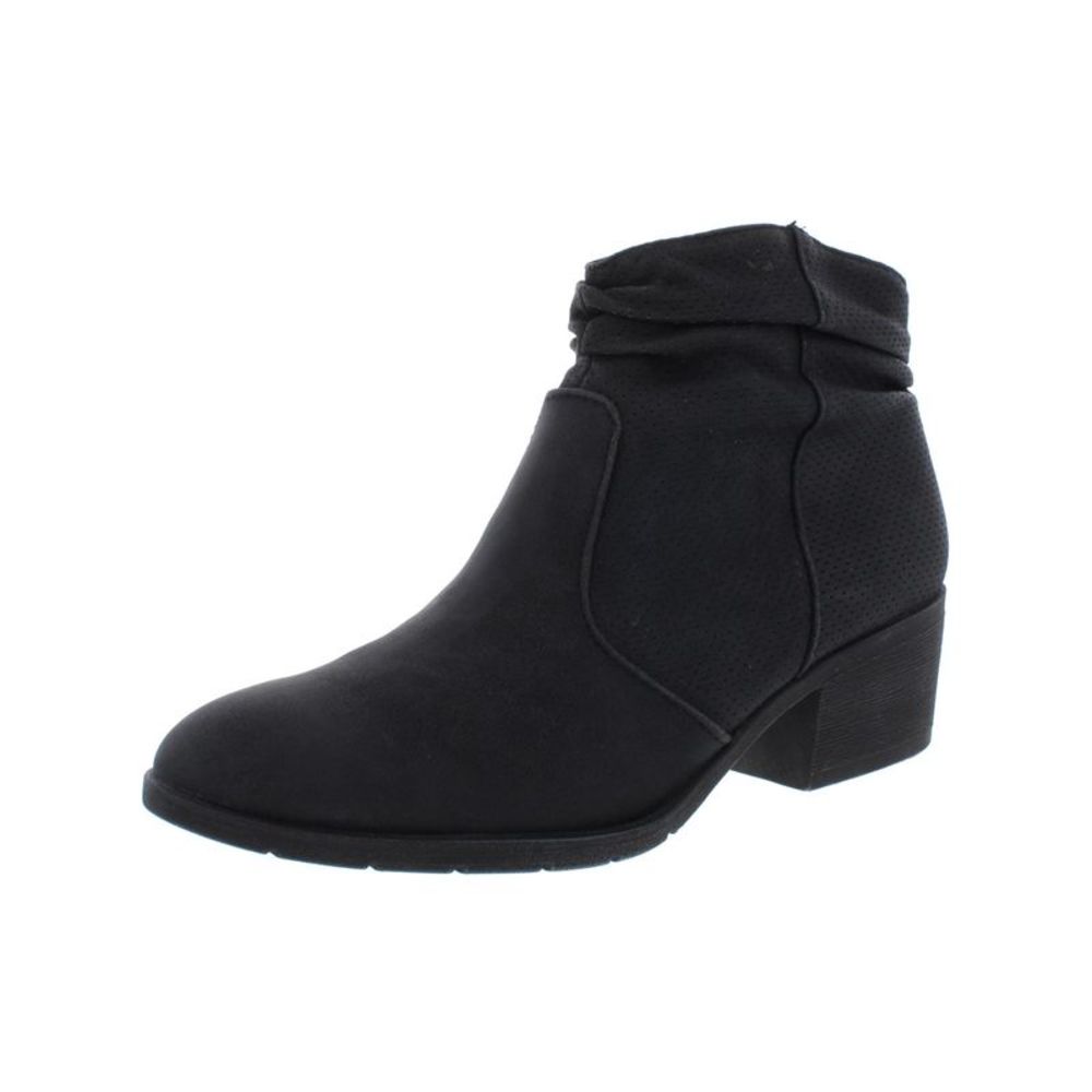 *** Final Sale*** White Mountain Women's Faux Leather Perforated Ankle Boots